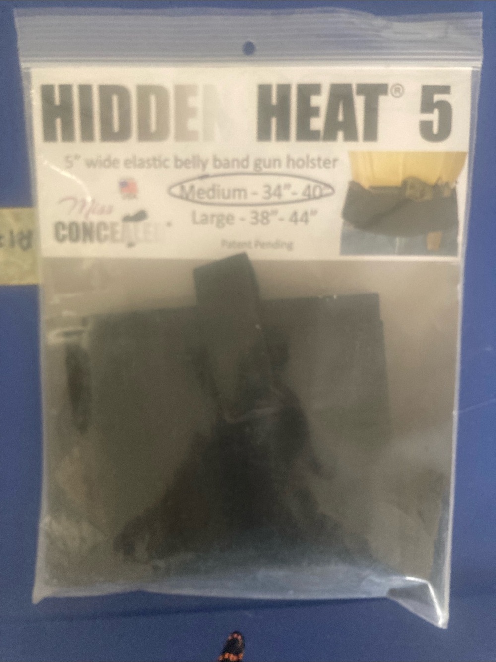 Black Elastic Belly Band Holster - Concealed Carry